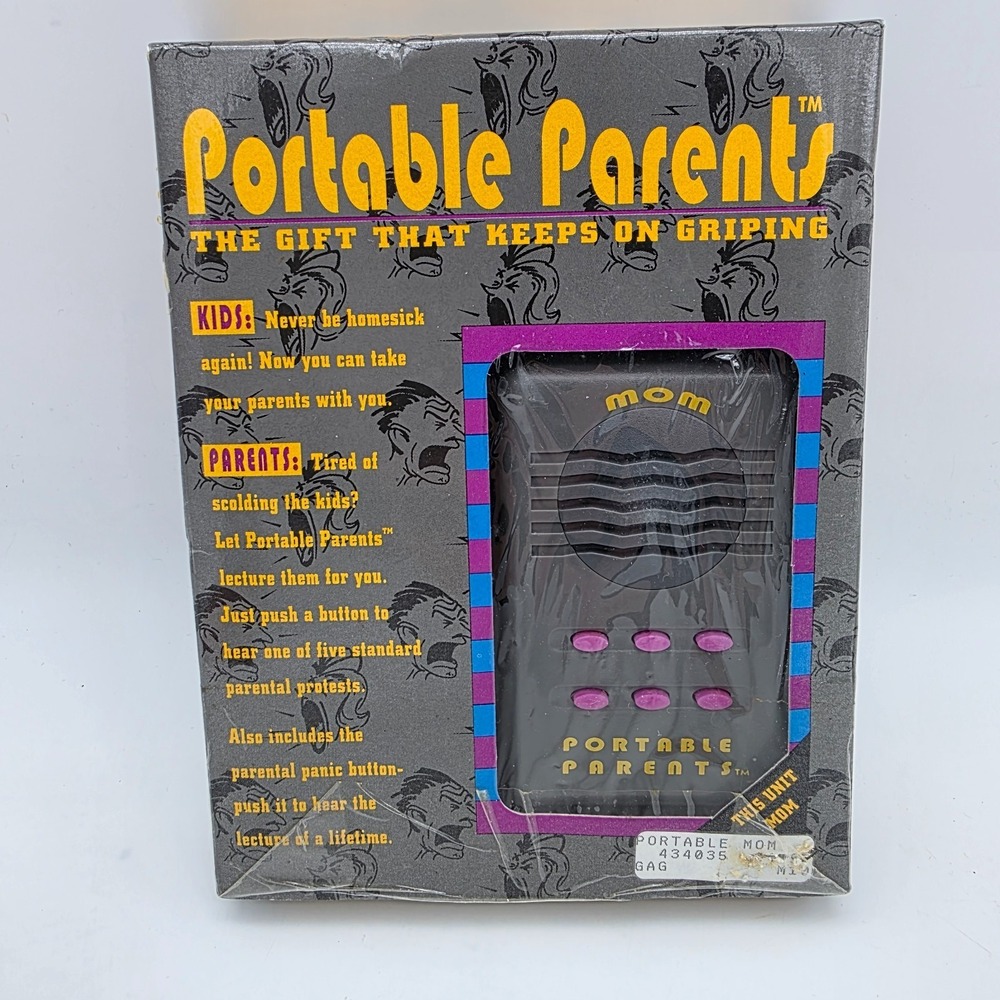 Portable Parents  MOM  Hand Held  6 Sayings Phrases Complaining 1992 NEW in BOX